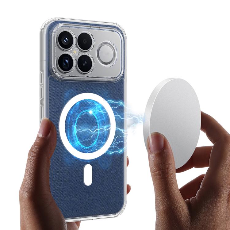 For Redmi K90 Pro Max / Poco F8 Ultra MagSafe Clear Acrylic PC Hybrid TPU Phone Case - Transparent