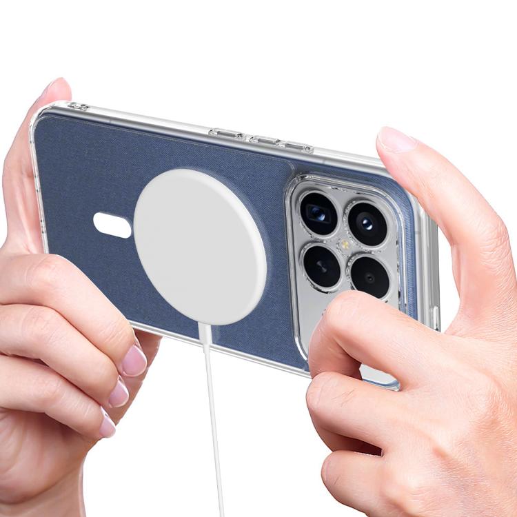 For Redmi K90 Pro Max / Poco F8 Ultra MagSafe Clear Acrylic PC Hybrid TPU Phone Case - Transparent