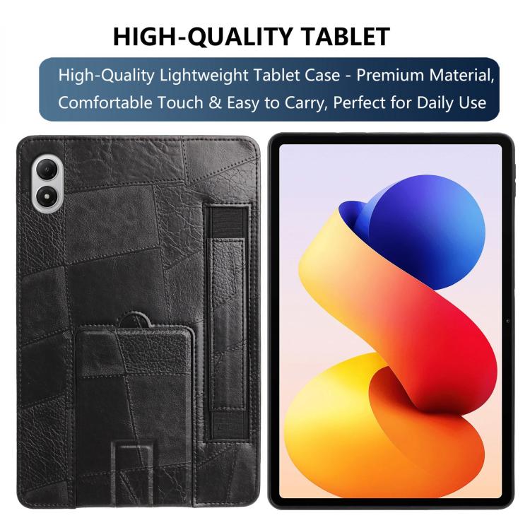 For Xiaomi Redmi Pad 2 Pro 12.1 Wristband Retro Vegan Leather Back Tablet Case with Holder