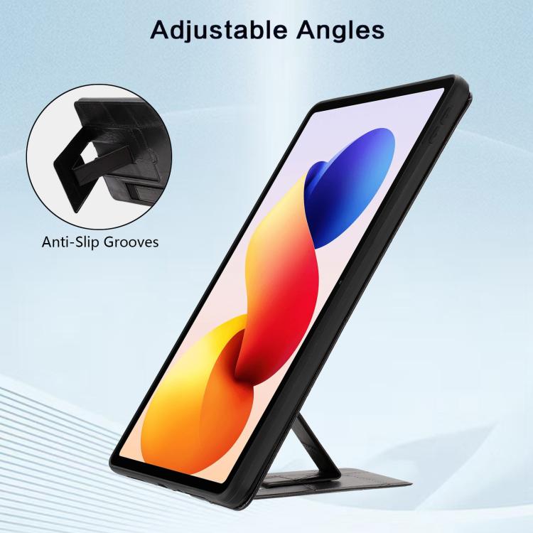 For Xiaomi Redmi Pad 2 Pro 12.1 Wristband Retro Vegan Leather Back Tablet Case with Holder