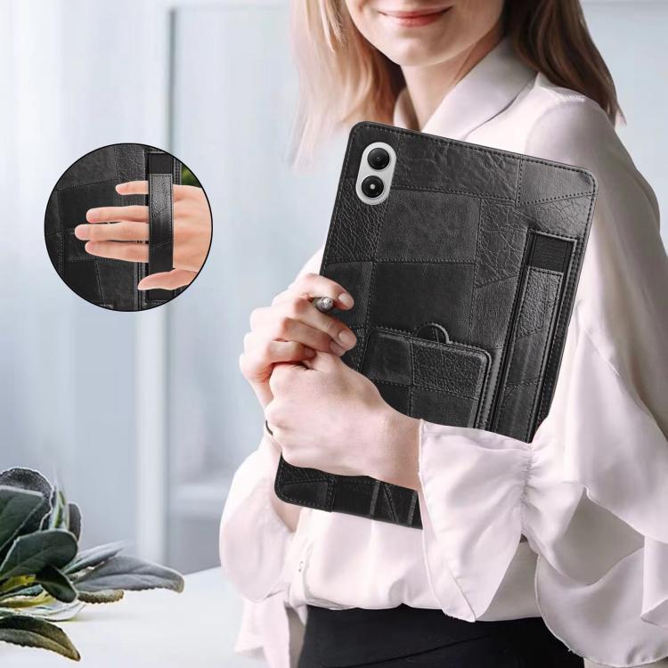 For Xiaomi Redmi Pad 2 Pro 12.1 Wristband Retro Vegan Leather Back Tablet Case with Holder