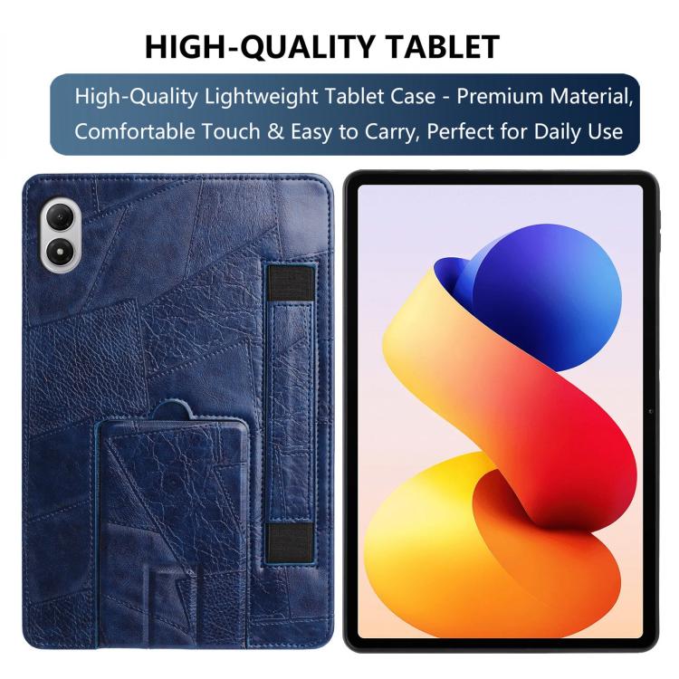 For Xiaomi Redmi Pad Pro 12.1 Wristband Retro Vegan Leather Back Tablet Case with Holder