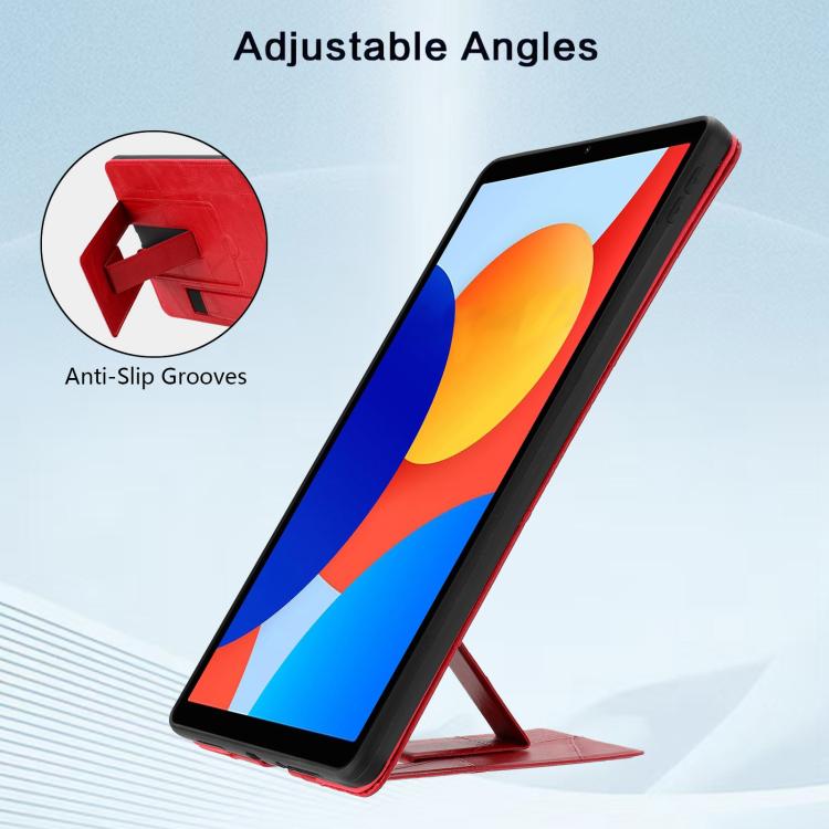 For Xiaomi Redmi Pad SE 4G 8.7 Wristband Retro Vegan Leather Back Tablet Case with Holder