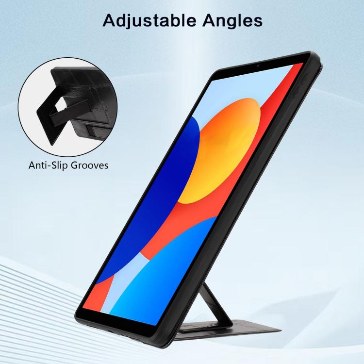 For Xiaomi Redmi Pad SE 4G 8.7 Wristband Retro Vegan Leather Back Tablet Case with Holder