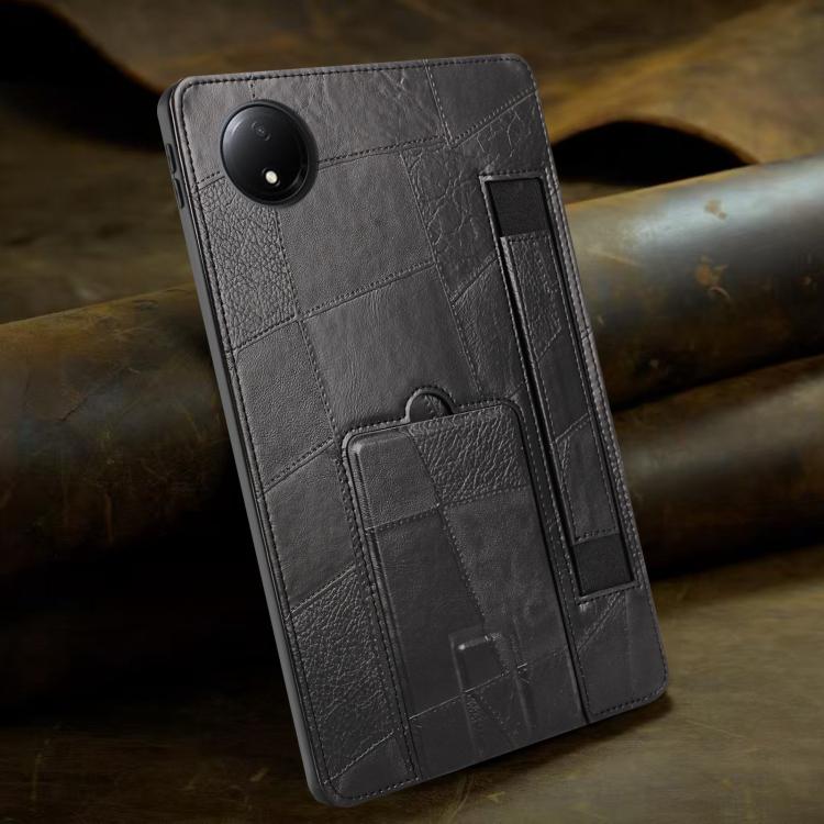 For Xiaomi Redmi Pad SE 4G 8.7 Wristband Retro Vegan Leather Back Tablet Case with Holder