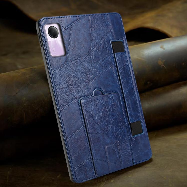 For Xiaomi Redmi Pad SE 11 2023 Wristband Retro Vegan Leather Back Tablet Case with Holder
