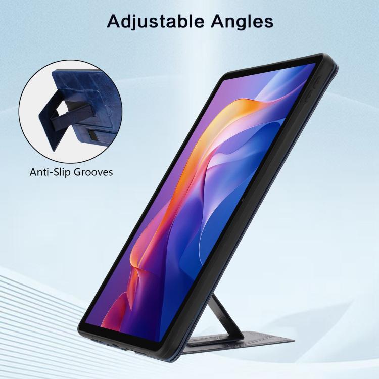 For Xiaomi Redmi Pad 2 11 2025 Wristband Retro Vegan Leather Back Tablet Case with Holder