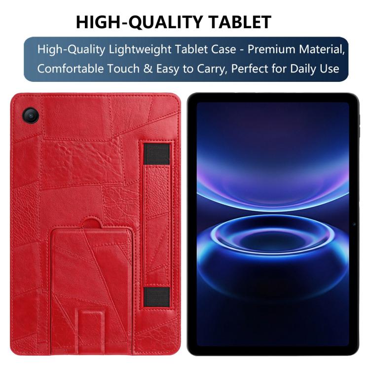 For Xiaomi Redmi Pad 2 SE 9.7 2026 Wristband Retro Vegan Leather Back Tablet Case with Holder