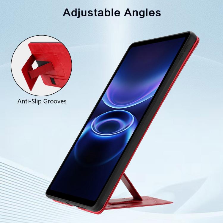 For Xiaomi Redmi Pad 2 SE 9.7 2026 Wristband Retro Vegan Leather Back Tablet Case with Holder