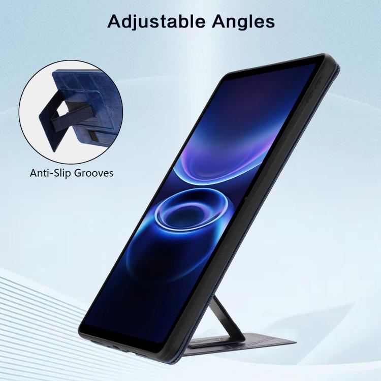 For Xiaomi Redmi Pad 2 SE 9.7 2026 Wristband Retro Vegan Leather Back Tablet Case with Holder