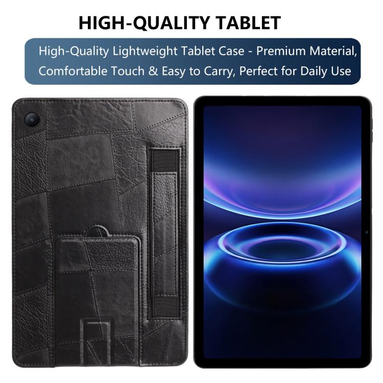 For Xiaomi Redmi Pad 2 SE 9.7 2026 Wristband Retro Vegan Leather Back Tablet Case with Holder