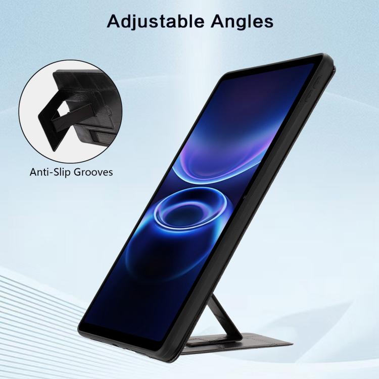 For Xiaomi Redmi Pad 2 SE 9.7 2026 Wristband Retro Vegan Leather Back Tablet Case with Holder