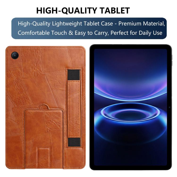 For Xiaomi Redmi Pad 2 SE 9.7 2026 Wristband Retro Vegan Leather Back Tablet Case with Holder