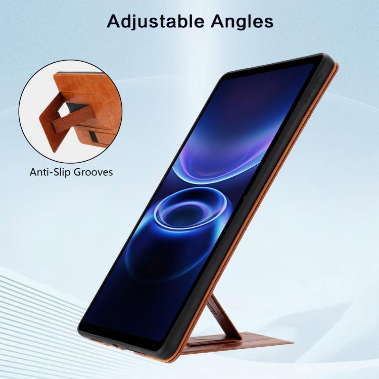 For Xiaomi Redmi Pad 2 SE 9.7 2026 Wristband Retro Vegan Leather Back Tablet Case with Holder