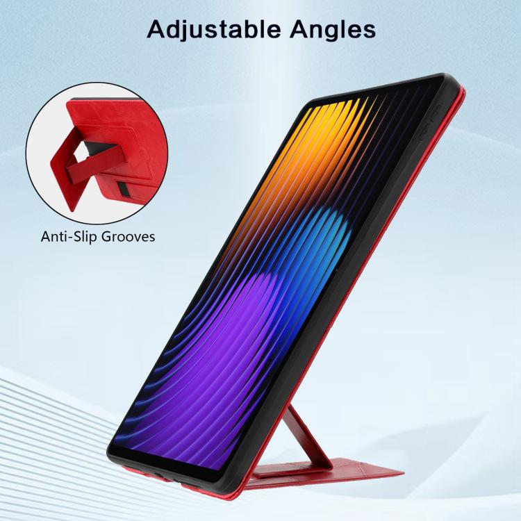For Xiaomi Pad 8 / 8 Pro / 7 / 7 Pro Wristband Retro Vegan Leather Back Tablet Case with Holder