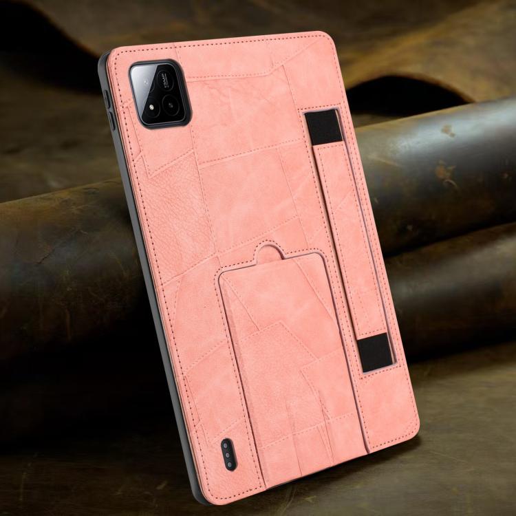 For Xiaomi Pad 8 / 8 Pro / 7 / 7 Pro Wristband Retro Vegan Leather Back Tablet Case with Holder