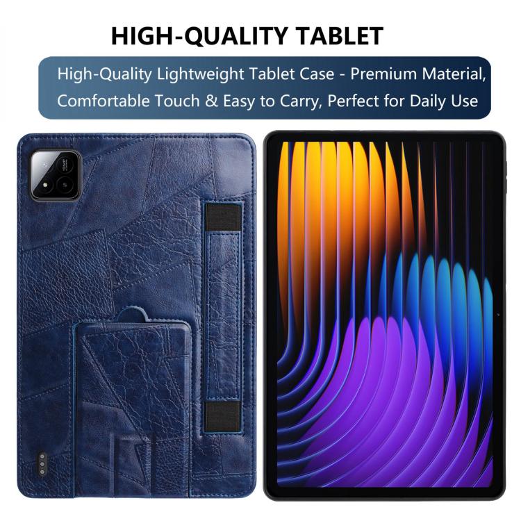For Xiaomi Pad 8 / 8 Pro / 7 / 7 Pro Wristband Retro Vegan Leather Back Tablet Case with Holder