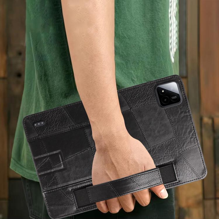 For Xiaomi Pad 8 / 8 Pro / 7 / 7 Pro Wristband Retro Vegan Leather Back Tablet Case with Holder