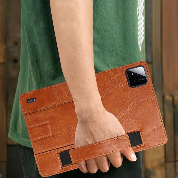 For Xiaomi Pad 8 / 8 Pro / 7 / 7 Pro Wristband Retro Vegan Leather Back Tablet Case with Holder