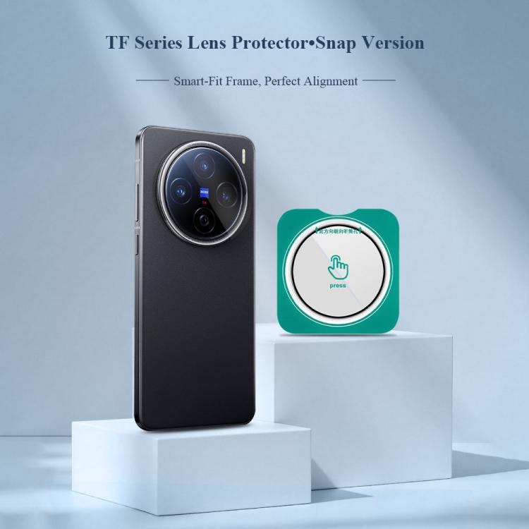 For vivo X200 LeReach TF Series Snap Version HD Wear-Resistant Camera Lens Glass Film
