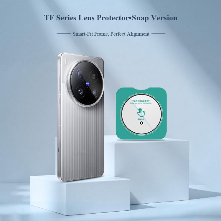 For vivo X200 Ultra LeReach TF Series Snap Version HD Wear-Resistant Camera Lens Glass Film
