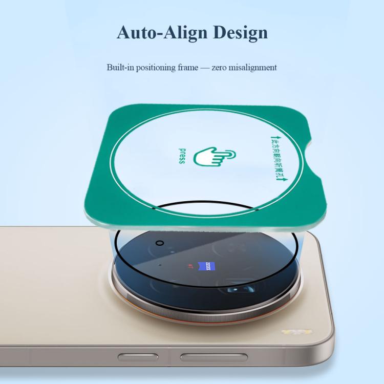 For vivo X300 LeReach TF Series Snap Version HD Wear-Resistant Camera Lens Glass Film