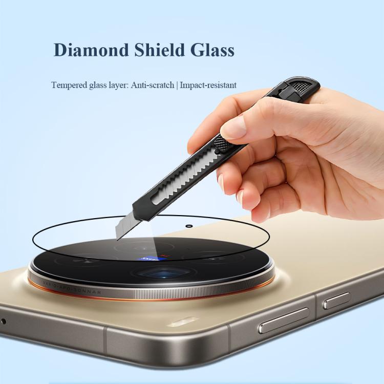 For vivo X300 LeReach TF Series Snap Version HD Wear-Resistant Camera Lens Glass Film