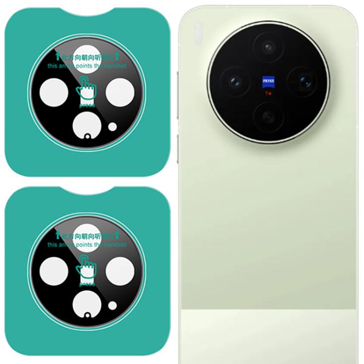 For vivo X300s 2pcs/Set LeReach TF Series Snap Version HD Wear-Resistant Camera Lens Glass Film