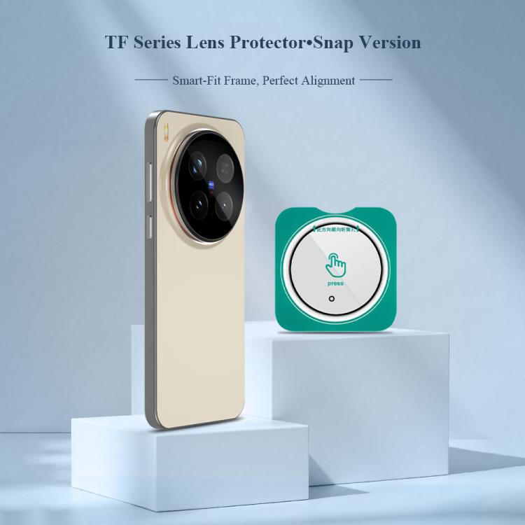 For vivo X300 2pcs/Set LeReach TF Series Snap Version HD Wear-Resistant Camera Lens Glass Film