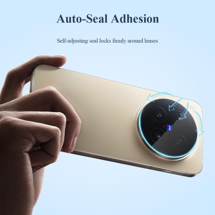 For vivo X300 2pcs/Set LeReach TF Series Snap Version HD Wear-Resistant Camera Lens Glass Film
