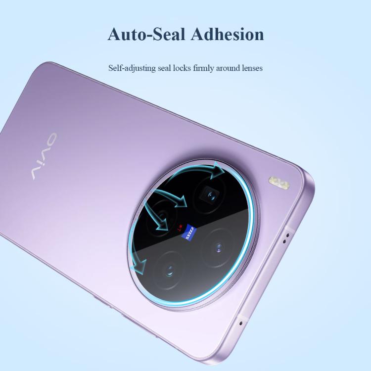 For vivo X200s 2pcs/Set LeReach TF Series Snap Version HD Wear-Resistant Camera Lens Glass Film