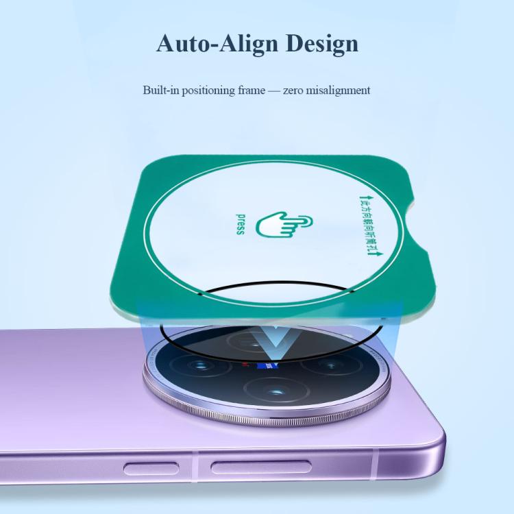 For vivo X200 Pro mini 2pcs/Set LeReach TF Series Snap Version HD Wear-Resistant Camera Lens Glass Film