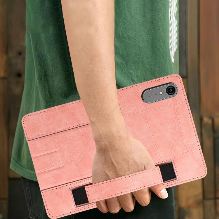 For Lenovo Xiaoxin Pro 13 2026 / Pro GT Wristband Retro Vegan Leather Back Tablet Case with Holder