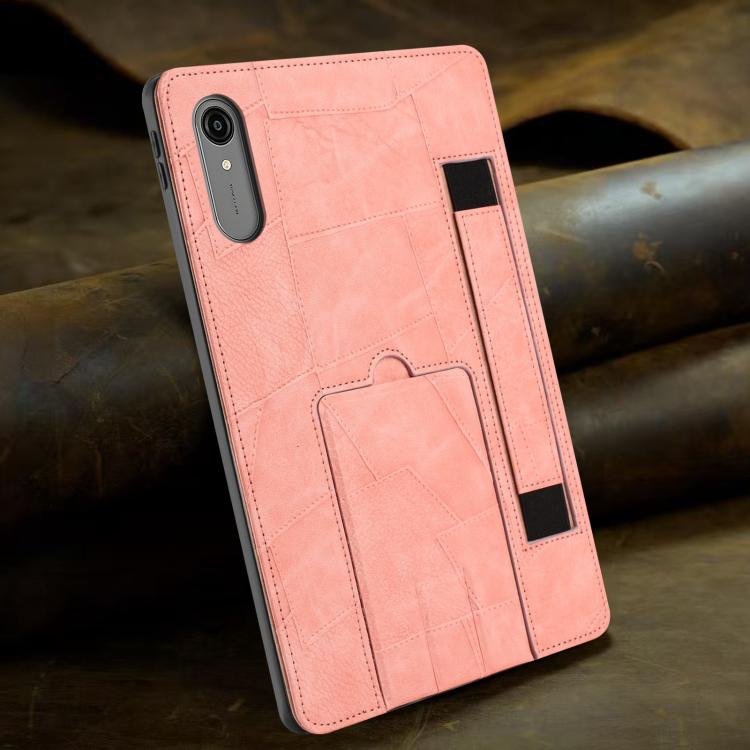 For Lenovo Xiaoxin Pro 13 2026 / Pro GT Wristband Retro Vegan Leather Back Tablet Case with Holder