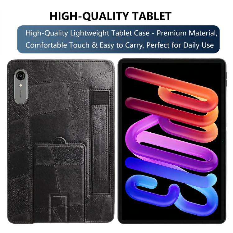 For Lenovo Xiaoxin Pro 13 2026 / Pro GT Wristband Retro Vegan Leather Back Tablet Case with Holder