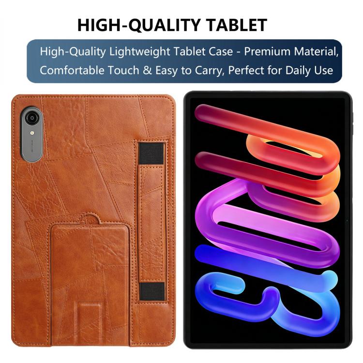 For Lenovo Xiaoxin Pro 13 2026 / Pro GT Wristband Retro Vegan Leather Back Tablet Case with Holder