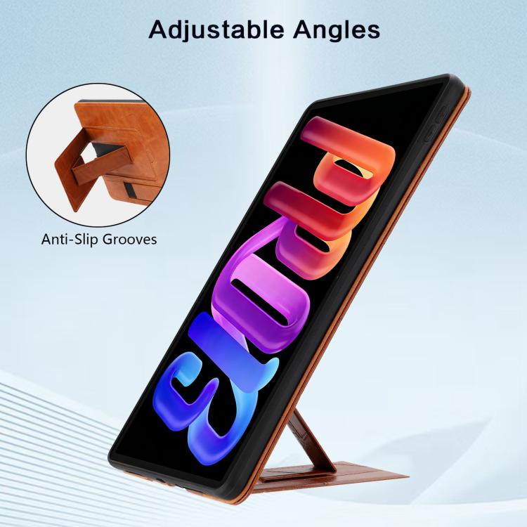 For Lenovo Xiaoxin Pro 13 2026 / Pro GT Wristband Retro Vegan Leather Back Tablet Case with Holder