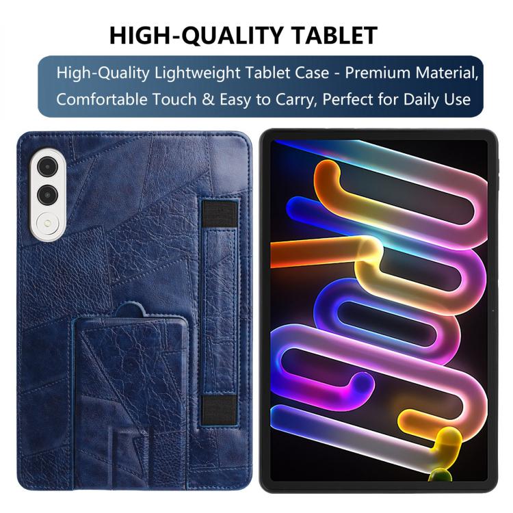 For Lenovo Xiaoxin Pro GT 11.1 2025 Wristband Retro Vegan Leather Back Tablet Case with Holder
