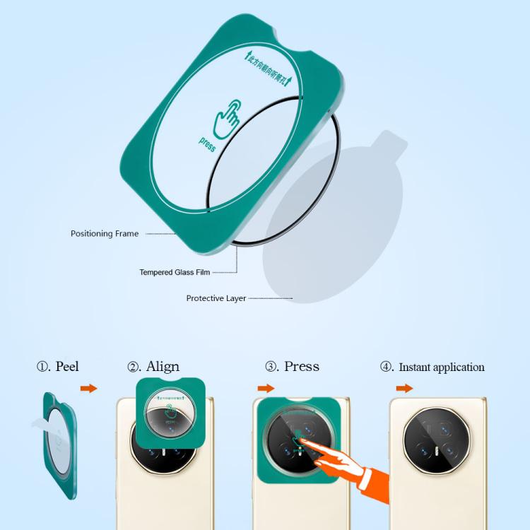 For Honor Magic V5 LeReach TF Series Snap Version HD Wear-Resistant Camera Lens Glass Film