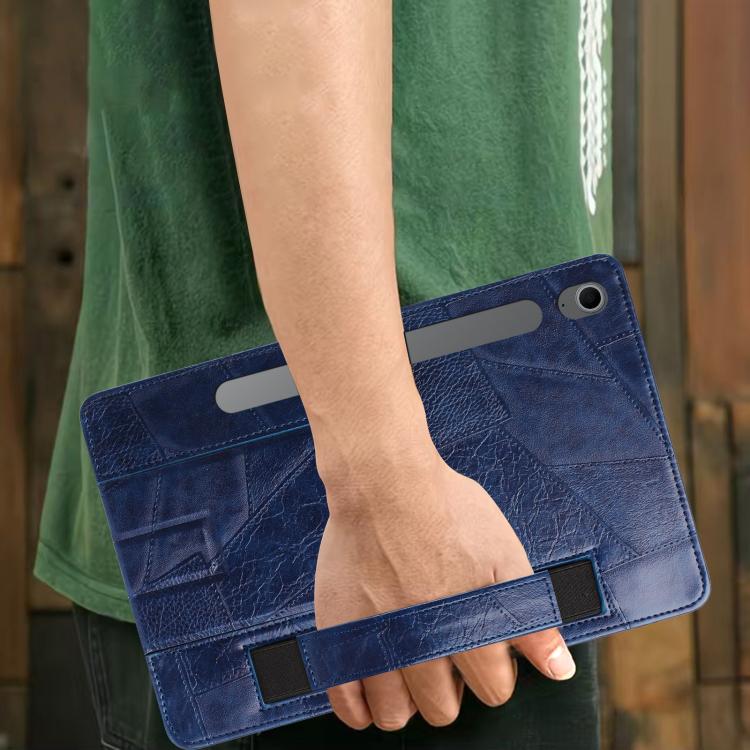 For Galaxy Tab S10 FE / S9 FE / S10 Lite Wristband Retro Vegan Leather Back Tablet Case with Holder