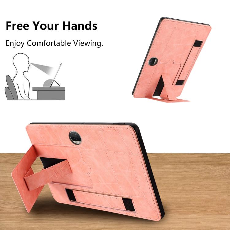 For Honor Pad 9 Wristband Retro Vegan Leather Back Tablet Case with Holder