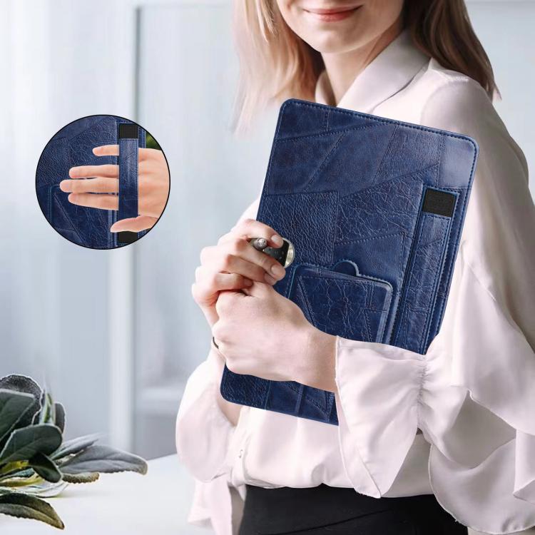 For Honor Pad 9 Wristband Retro Vegan Leather Back Tablet Case with Holder
