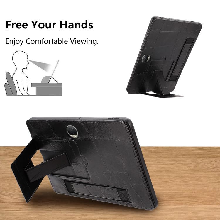 For Honor Pad 9 Wristband Retro Vegan Leather Back Tablet Case with Holder