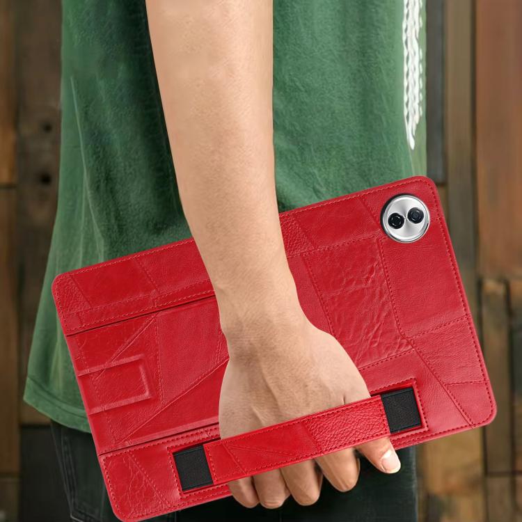 For Honor Pad 10 Wristband Retro Vegan Leather Back Tablet Case with Holder