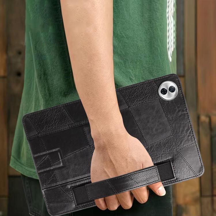 For Honor Pad 10 Wristband Retro Vegan Leather Back Tablet Case with Holder