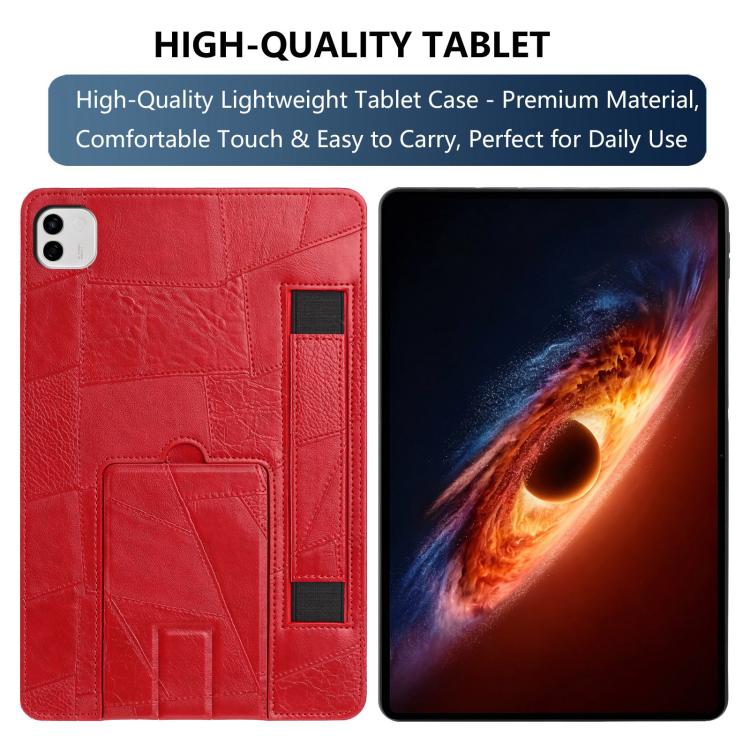 For Honor MagicPad 4 / 3 Pro Wristband Retro Vegan Leather Back Tablet Case with Holder