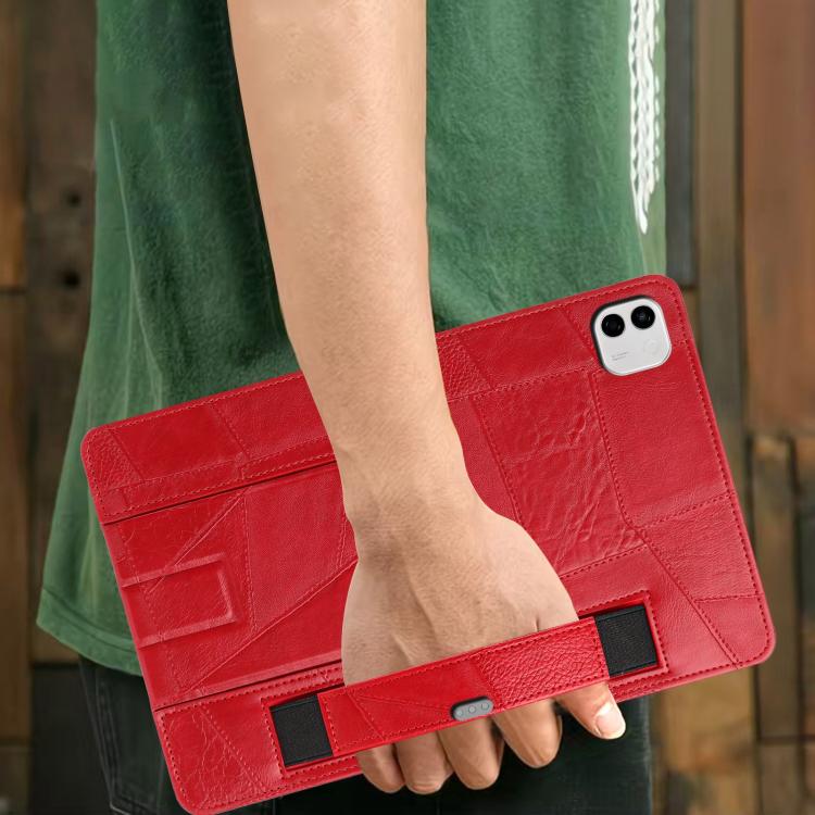 For Honor MagicPad 4 / 3 Pro Wristband Retro Vegan Leather Back Tablet Case with Holder