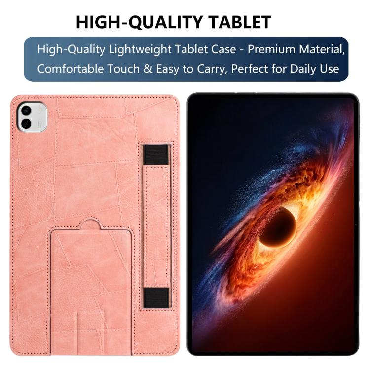 For Honor MagicPad 4 / 3 Pro Wristband Retro Vegan Leather Back Tablet Case with Holder
