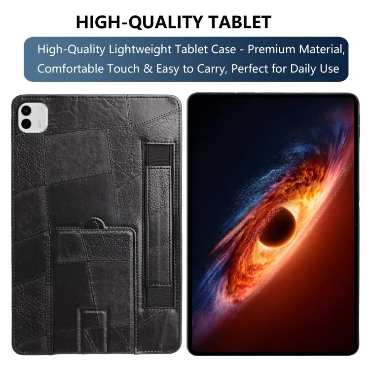 For Honor MagicPad 4 / 3 Pro Wristband Retro Vegan Leather Back Tablet Case with Holder