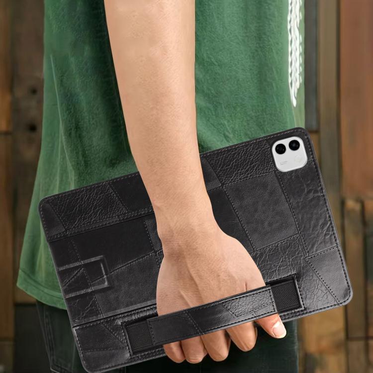 For Honor MagicPad 4 / 3 Pro Wristband Retro Vegan Leather Back Tablet Case with Holder
